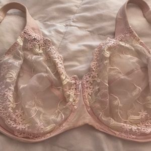 Wacoal Bra Sheer Lace Pink 42Ddd